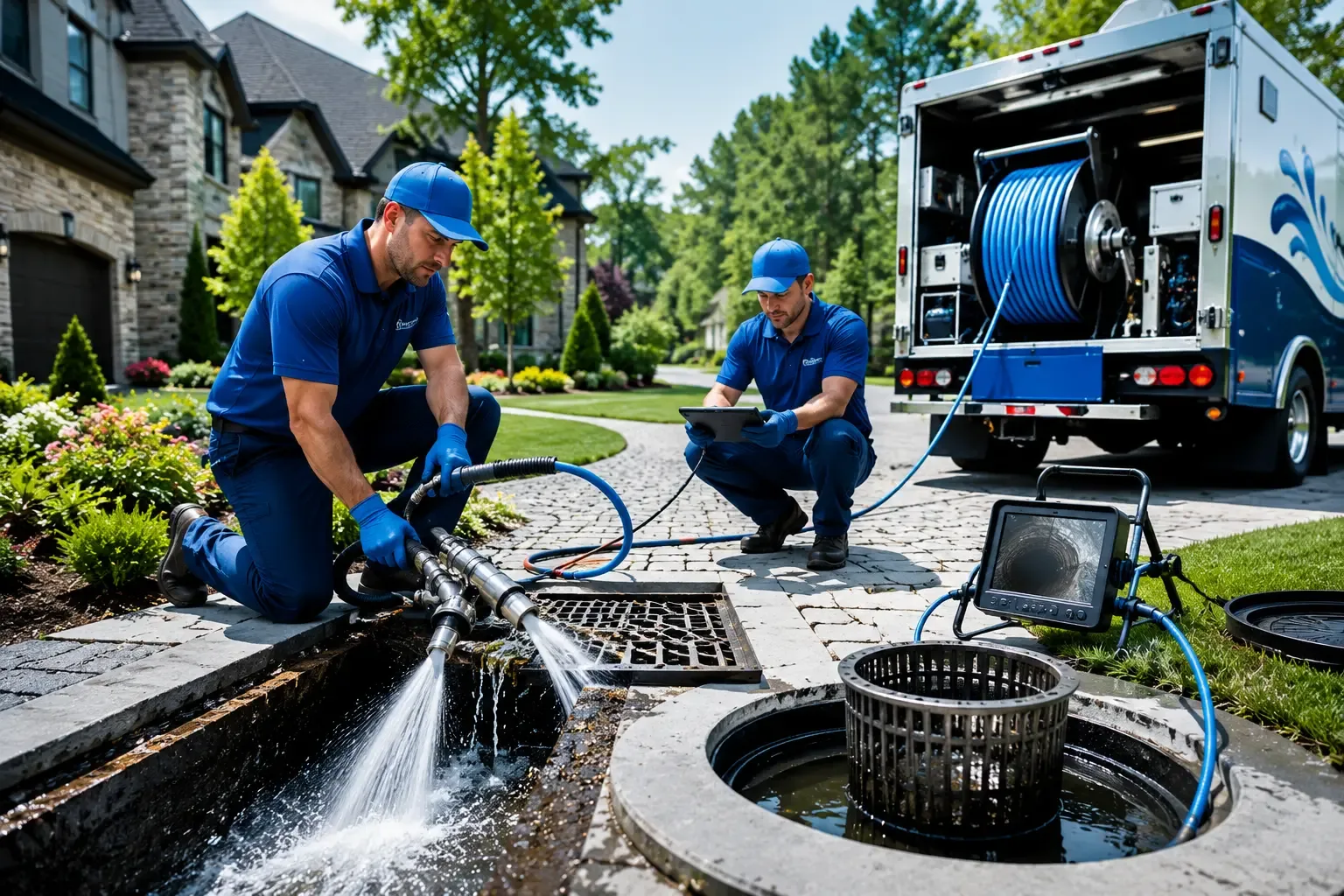 Local outdoor drain cleaning professionals in Henderson, MI