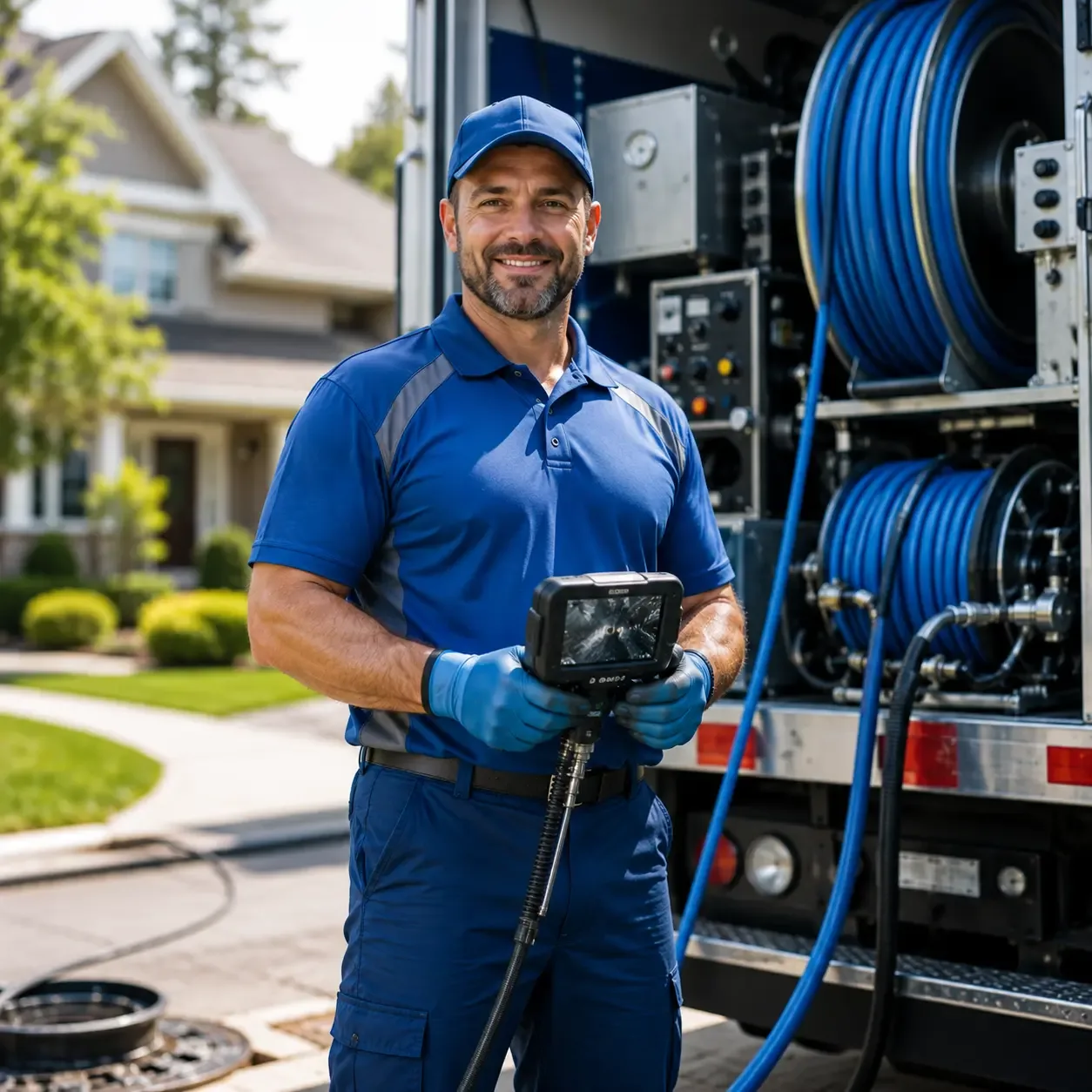Local outdoor drain cleaning specialists in Henderson, MI